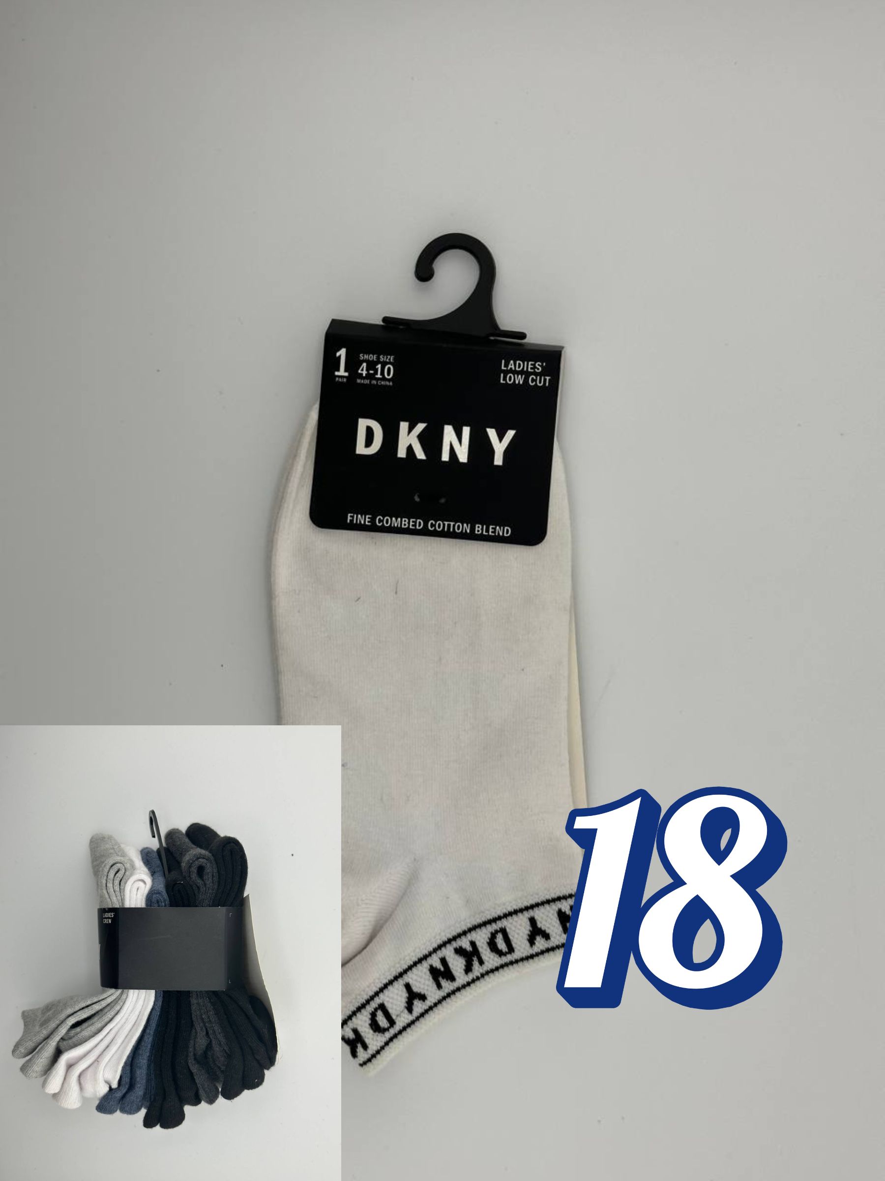 DKNY Women Lowcut No show 18