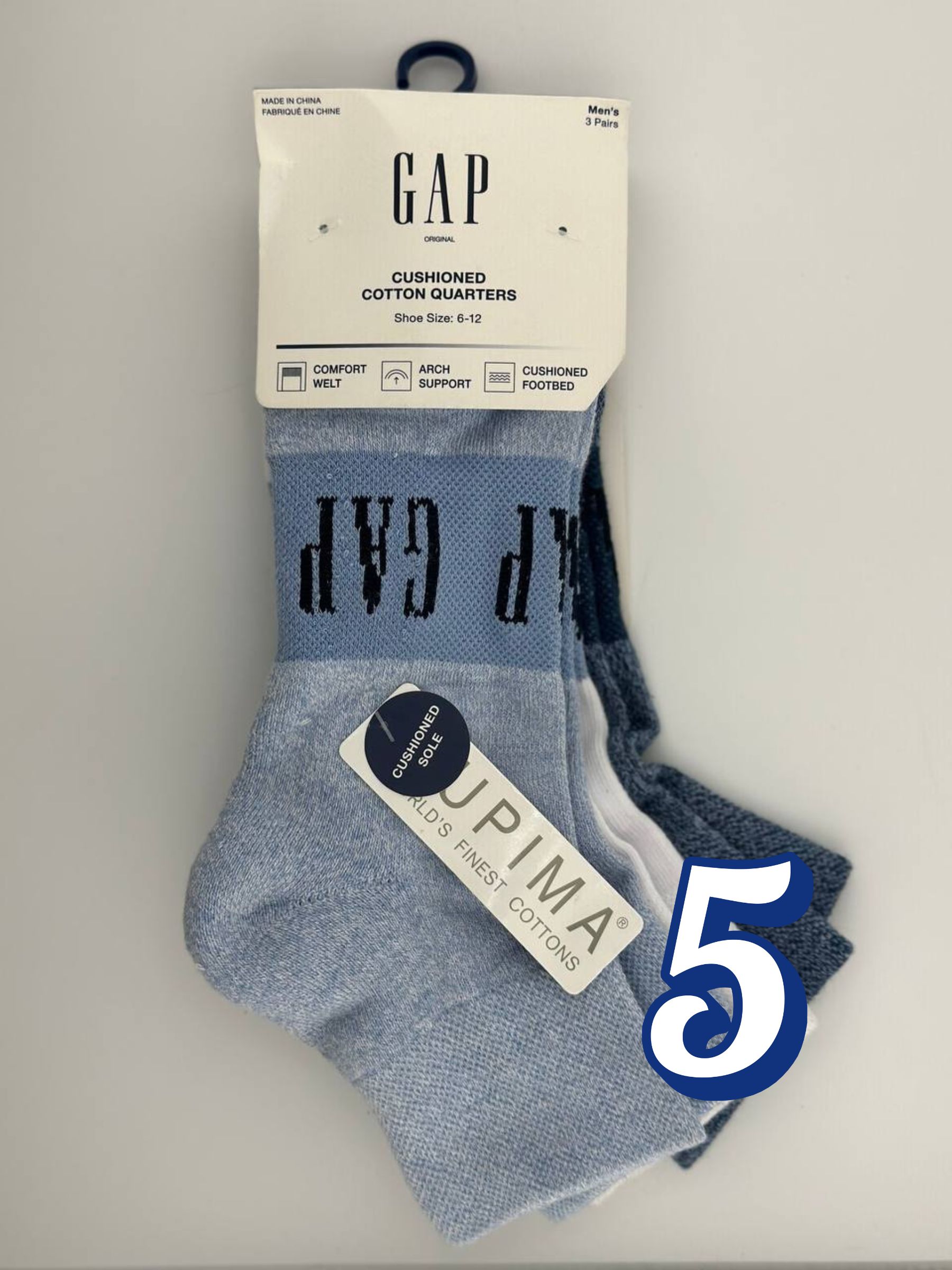GAP Men's 6 GAP Men Cushioned 5