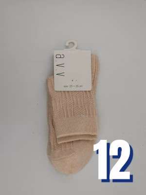 A.V.V Women’s Crew Socks 12 | Size: 35.5 - 39.5