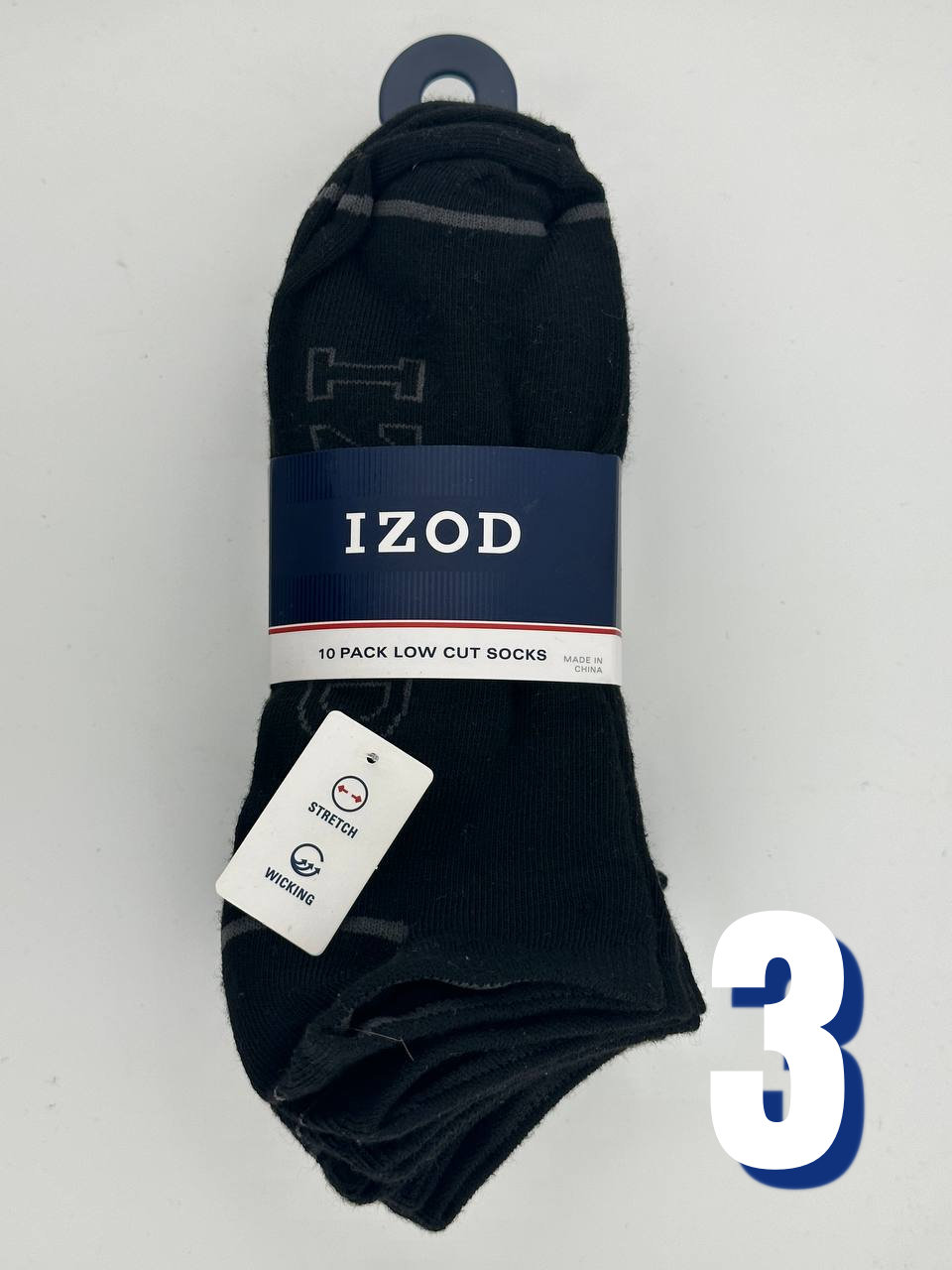 IZOD 10 Pair Low Cut Socks 3