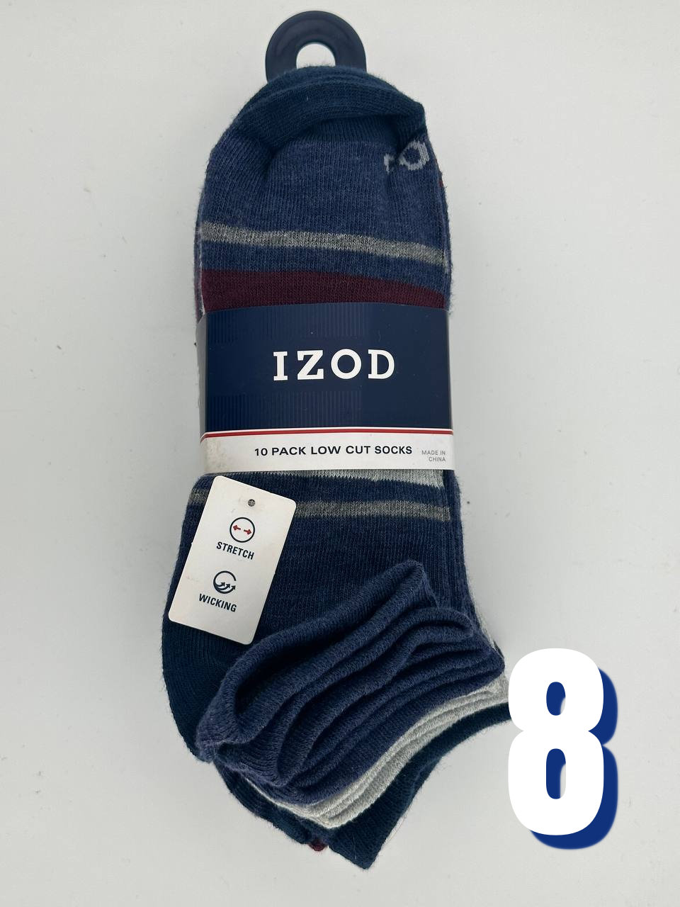 IZOD 10 Pair Low Cut Socks 8