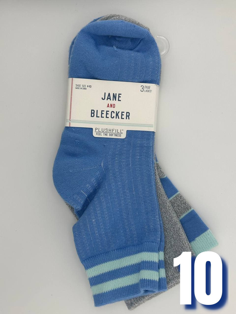 Jane and Bleecker Women Quarter Socks 10