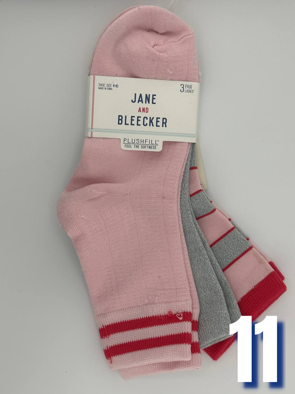Jane and Bleecker Women Quarter Socks 11
