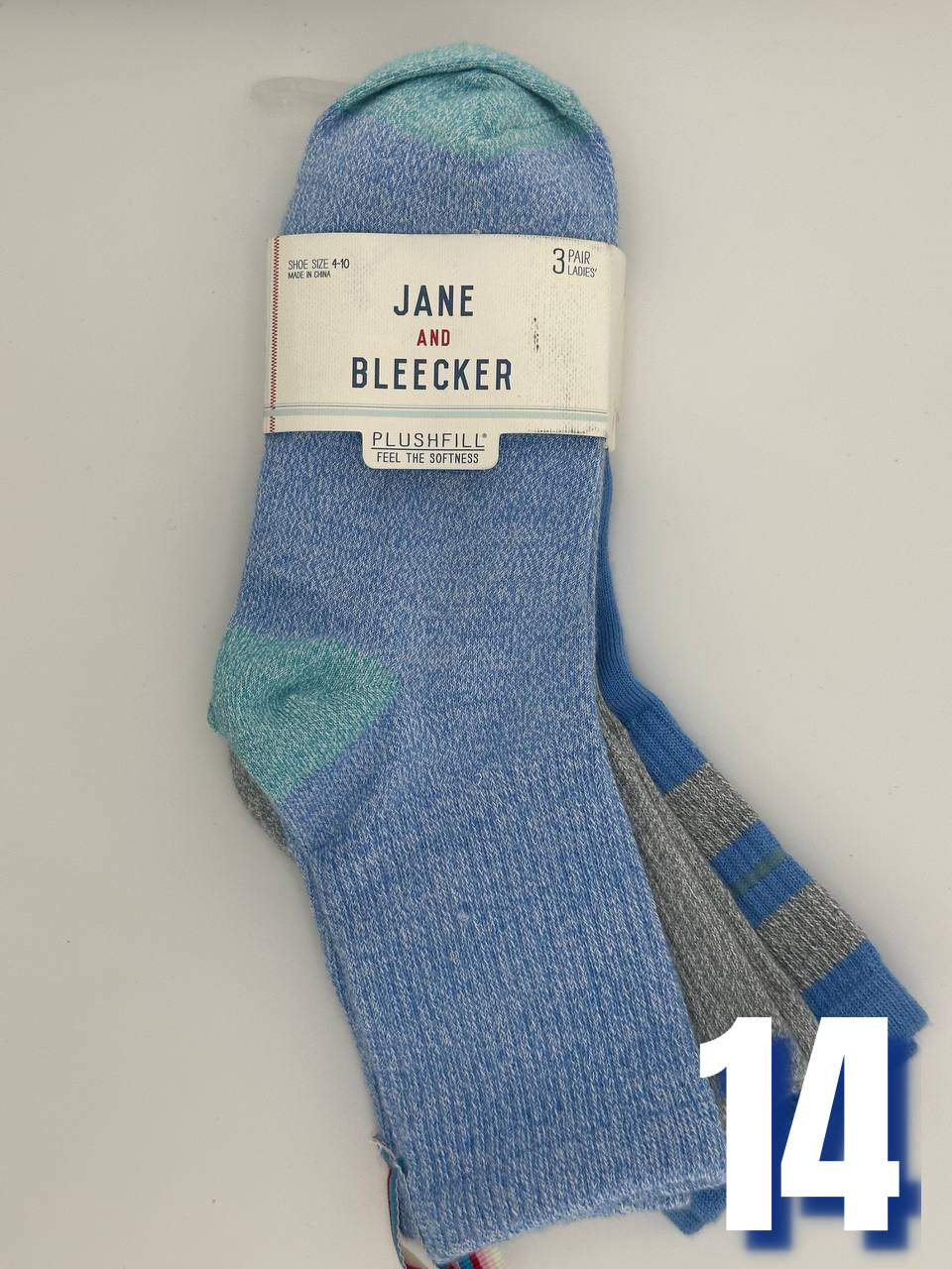 Jane and Bleecker Women Quarter Socks 14
