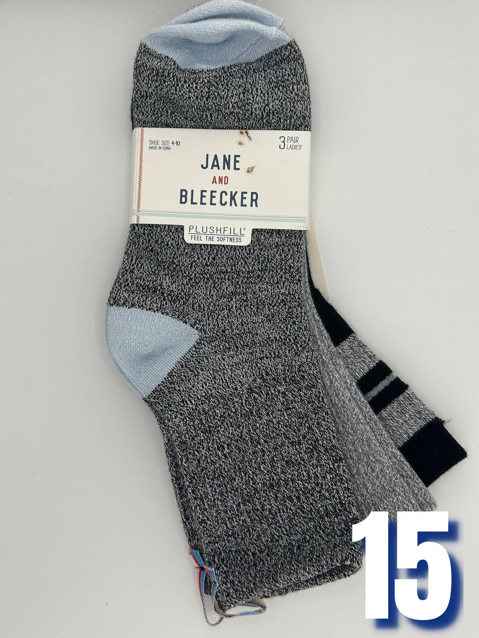 Jane and Bleecker Women Quarter Socks 15