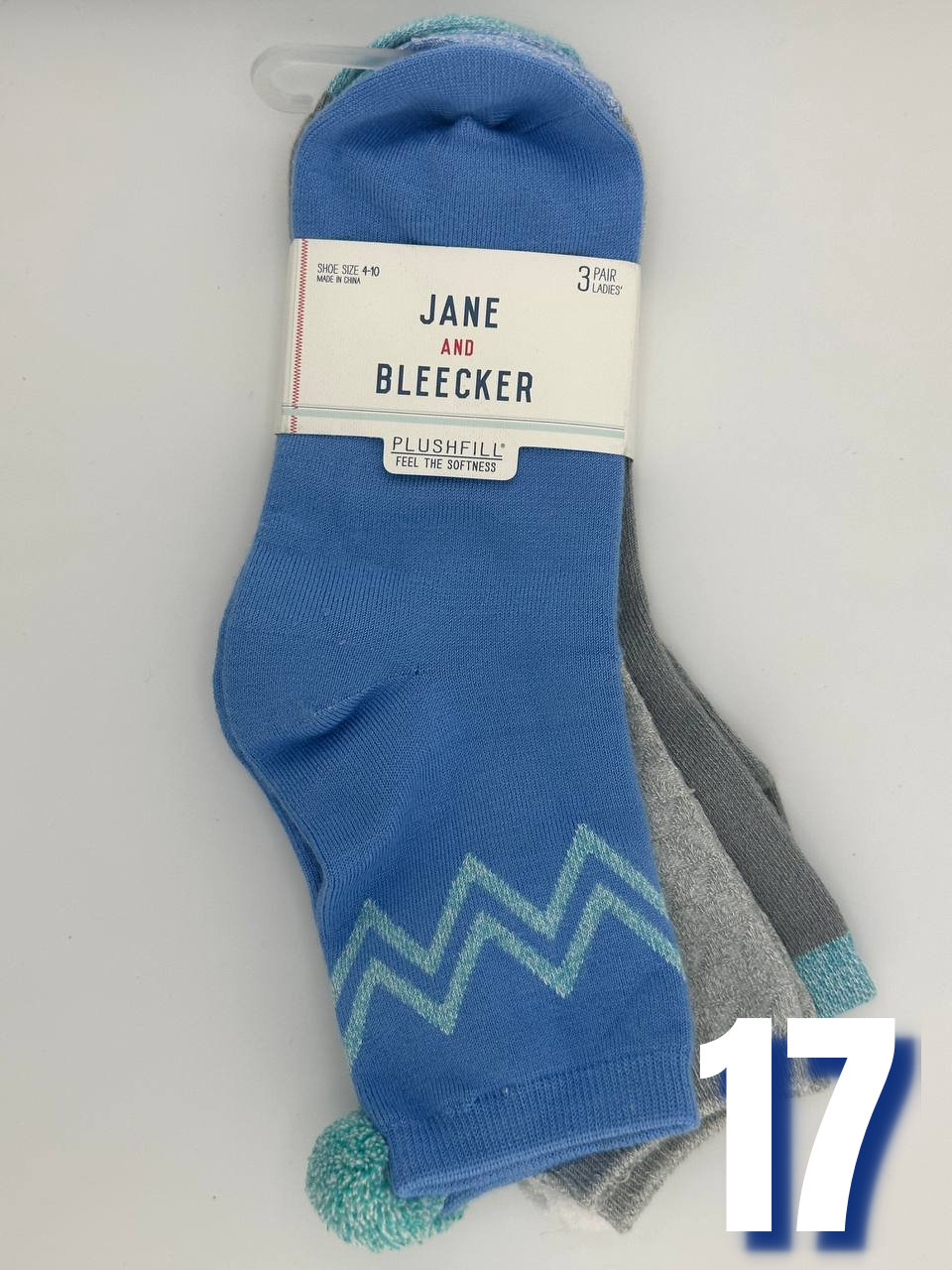 Jane and Bleecker Women Quarter Socks 17