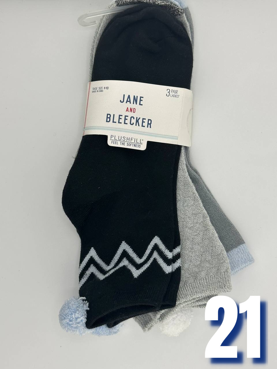 Jane and Bleecker Women Quarter Socks 21