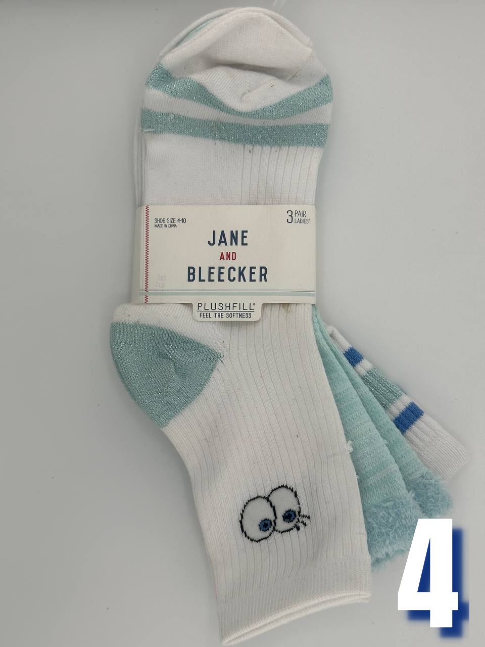 Jane and Bleecker Women Quarter Socks 4