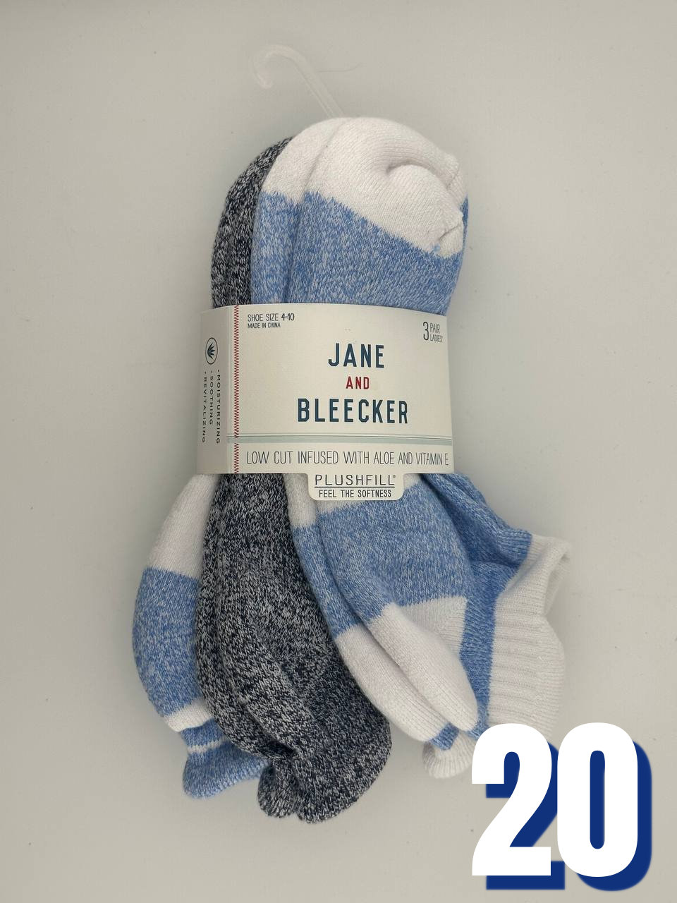 Jane and Bleecker Low Cut Infused with Aloe and Vitamin E 20 | Size: 34.5 - 41 1 Jane and Bleecker Low Cut Infused with Aloe and Vitamin E 20 | Size: 34.5 - 41