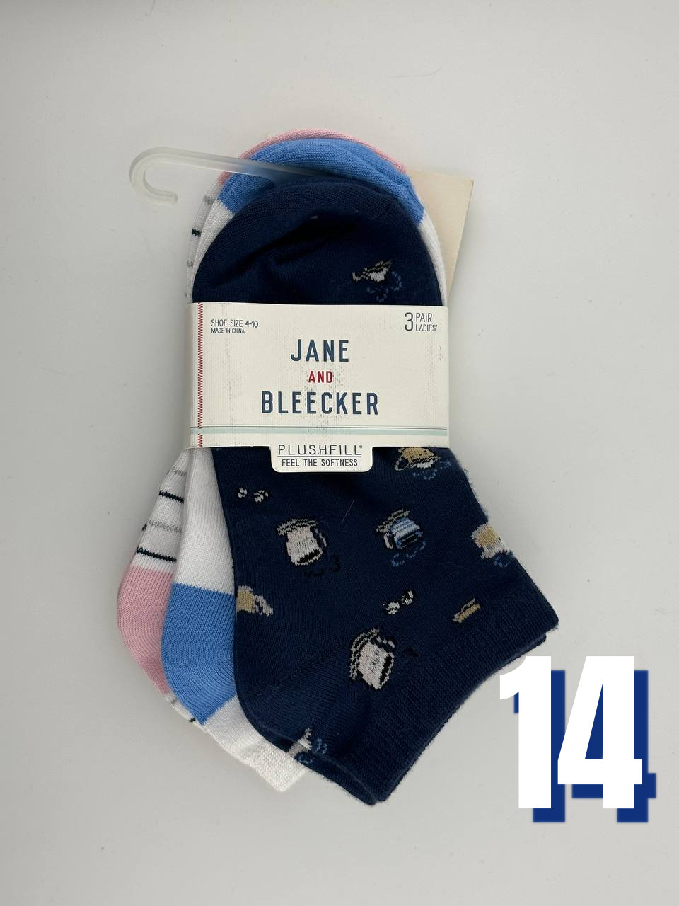 Jane and Bleecker Womens Low Cut Socks 14