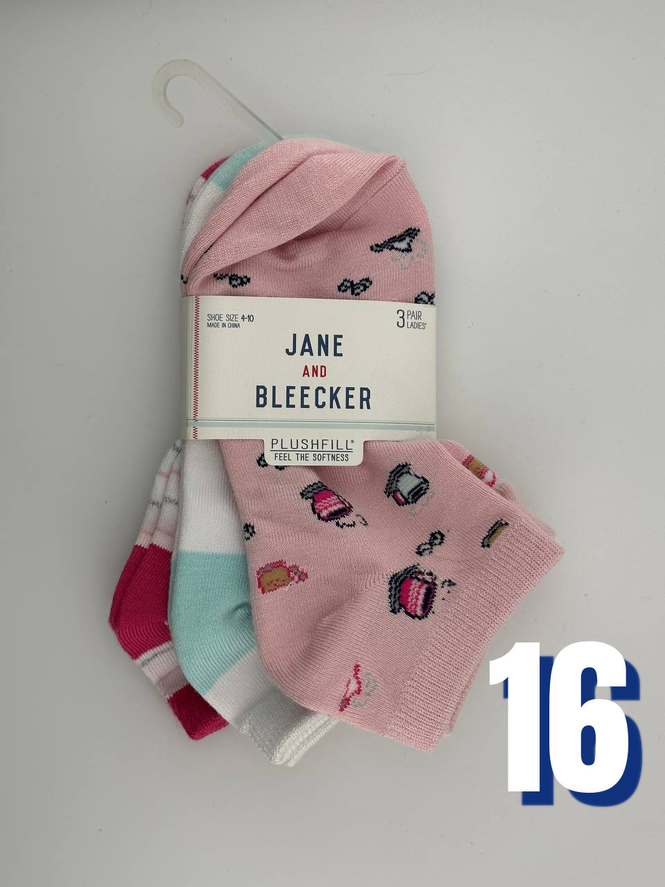 Jane and Bleecker Womens Low Cut Socks 16