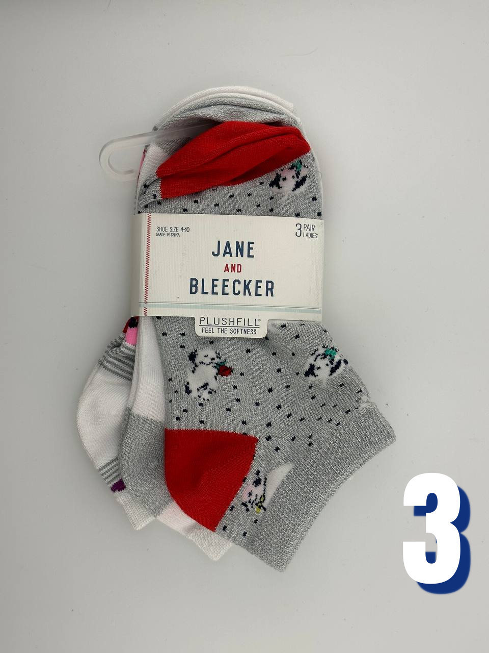 Jane and Bleecker Womens Low Cut Socks 3