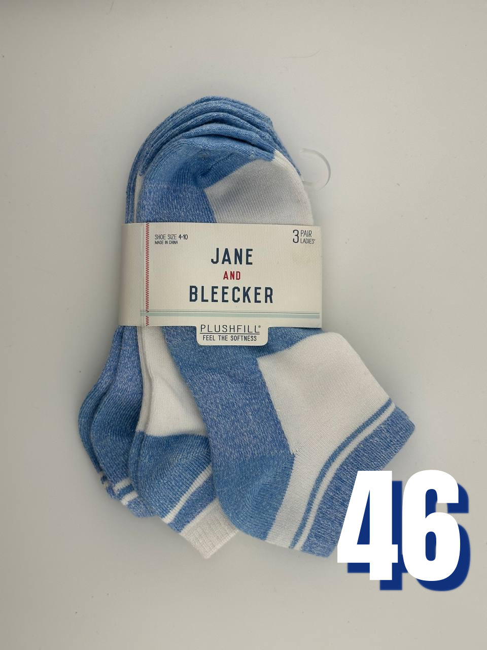 Jane and Bleecker Womens Low Cut Socks 46