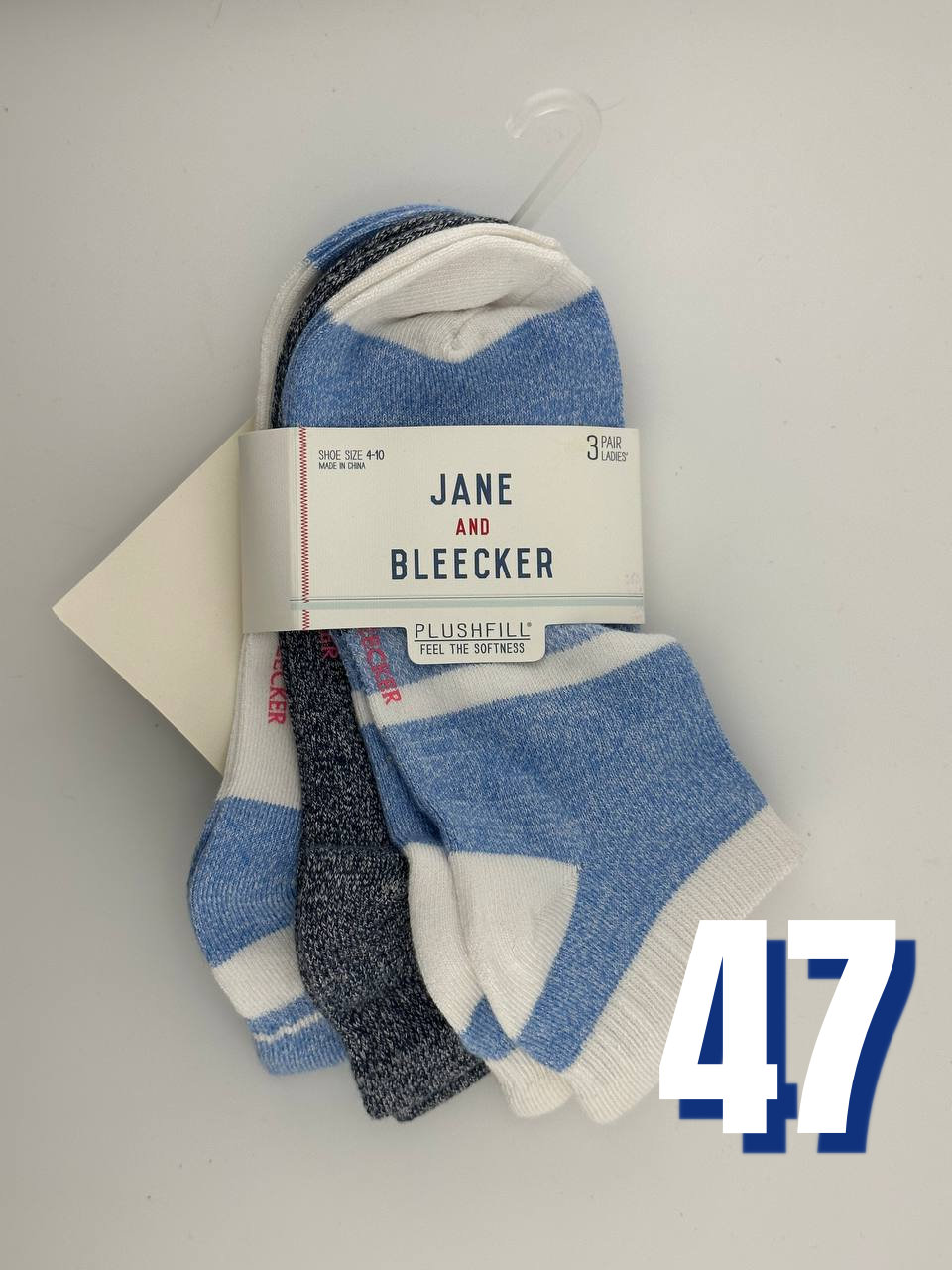 Jane and Bleecker Womens Low Cut Socks 47