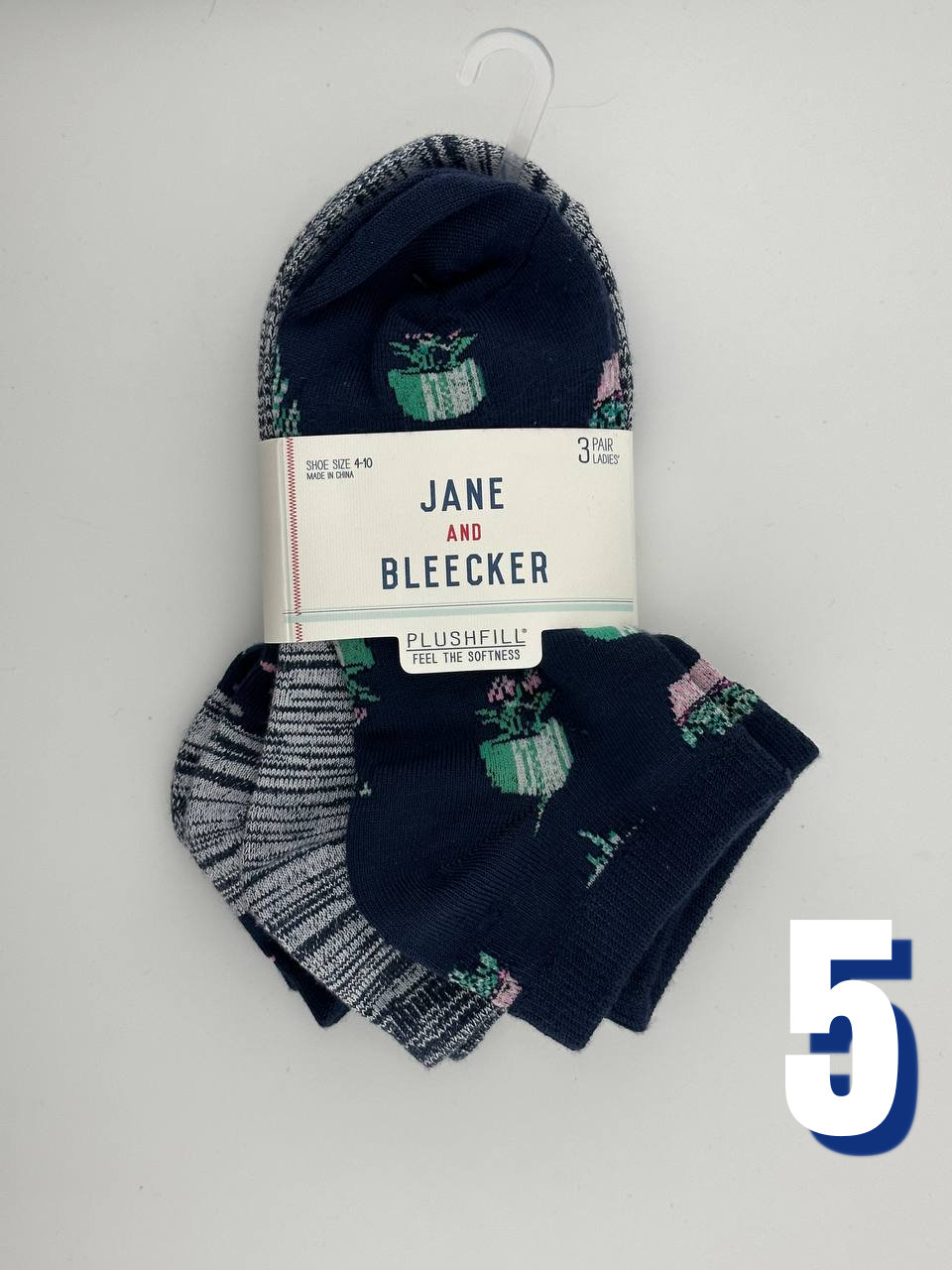 Jane and Bleecker Womens Low Cut Socks 5