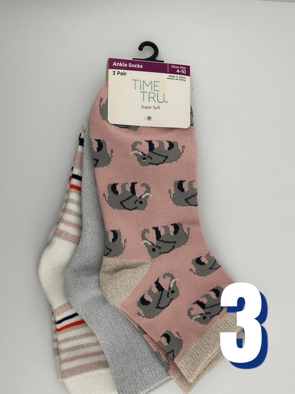 Time and Tru Ankle Socks 3