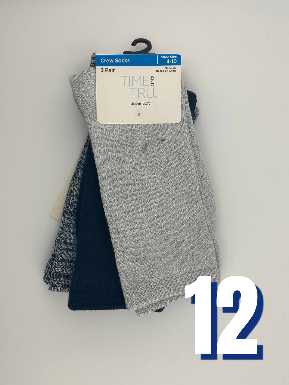 Time and Tru Crew Socks 12