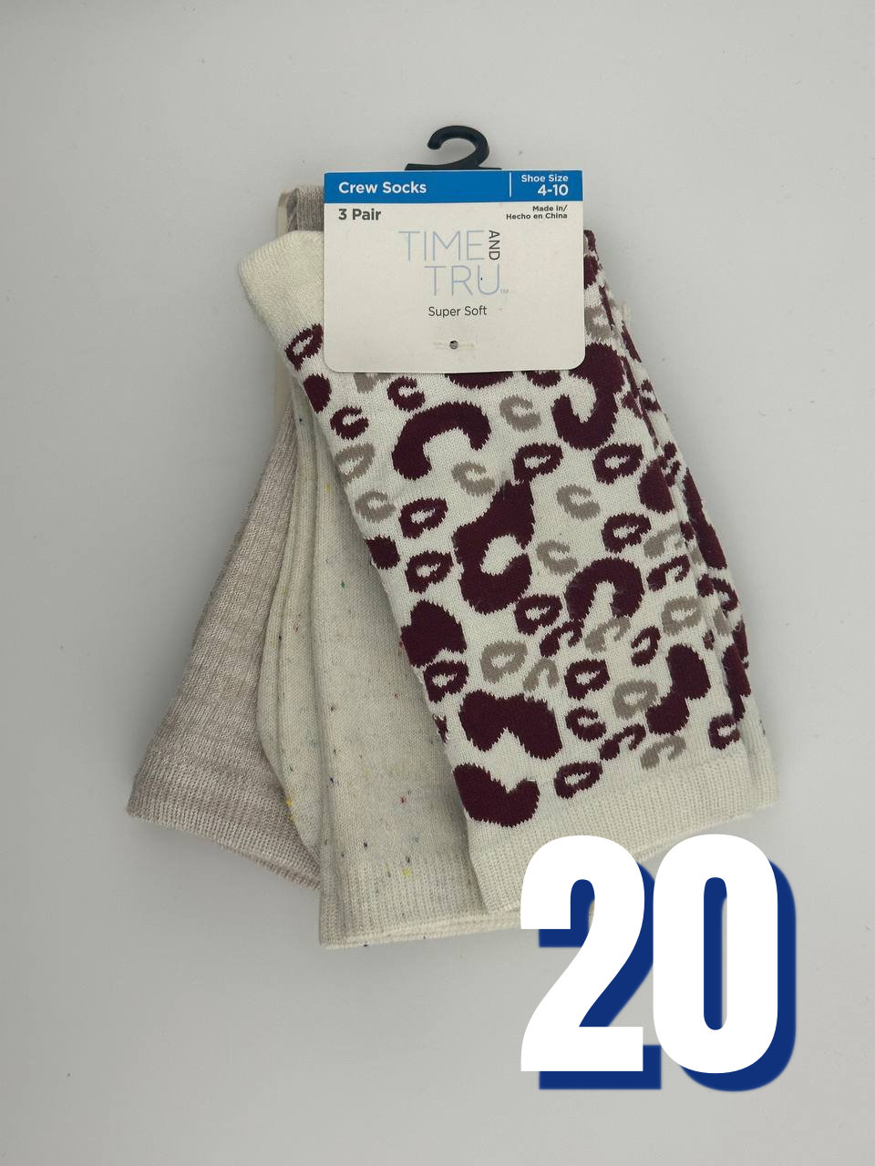 Time and Tru Crew Socks 20