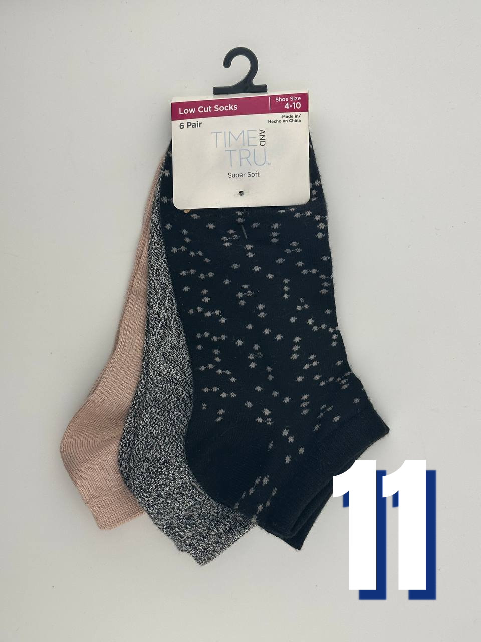 Time and Tru Low Cut Socks B 11