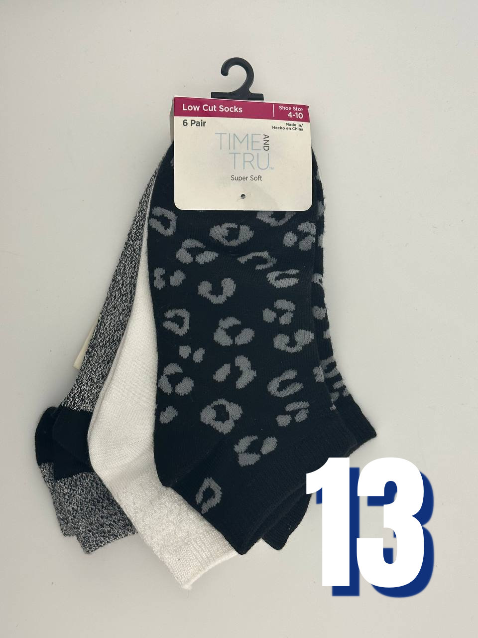 Time and Tru Low Cut Socks B 13