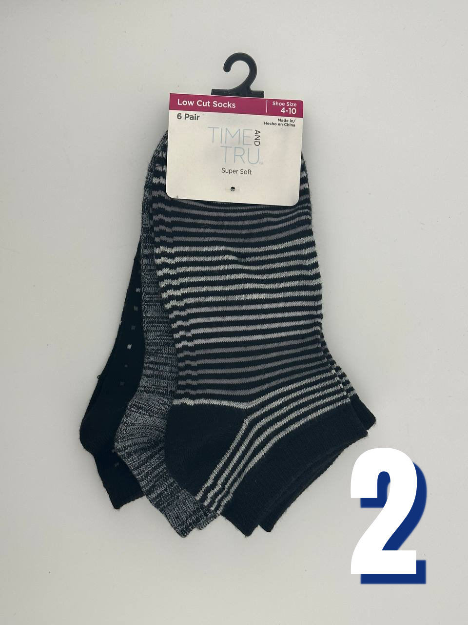 Time and Tru Low Cut Socks B 2