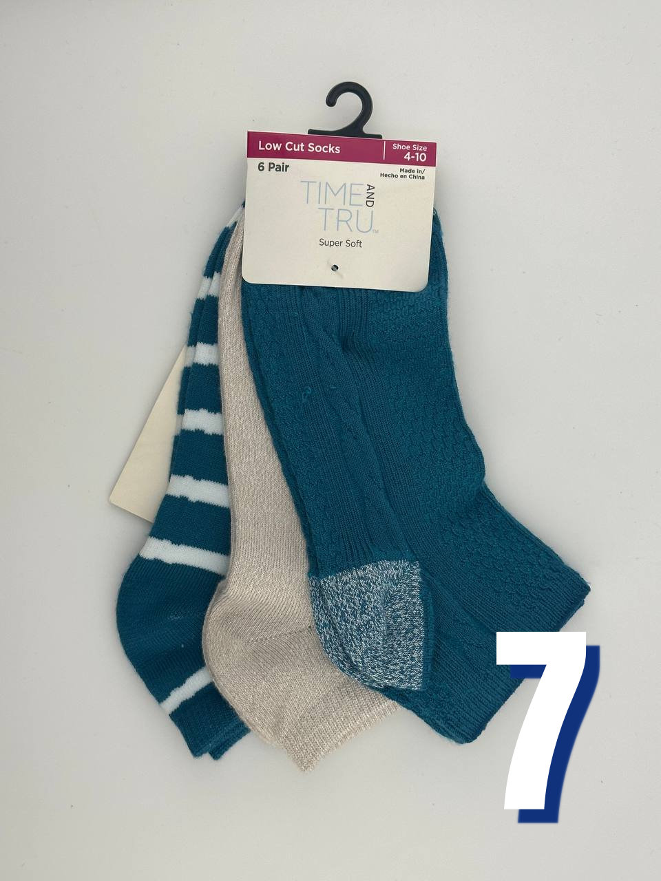 Time and Tru Low Cut Socks B 7