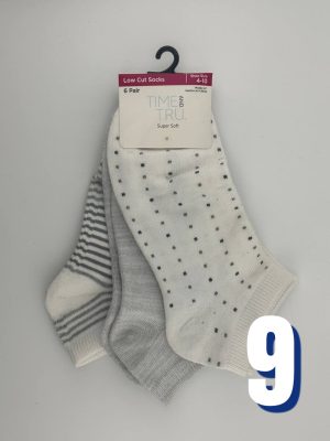 Time and Tru - Low Cut Socks (B) 9