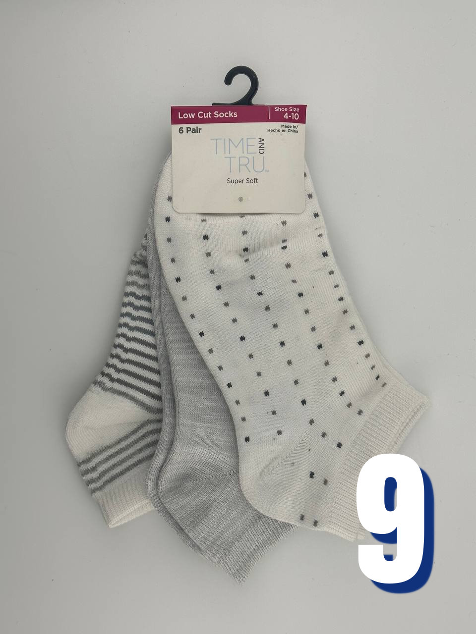 Time and Tru Low Cut Socks B 9
