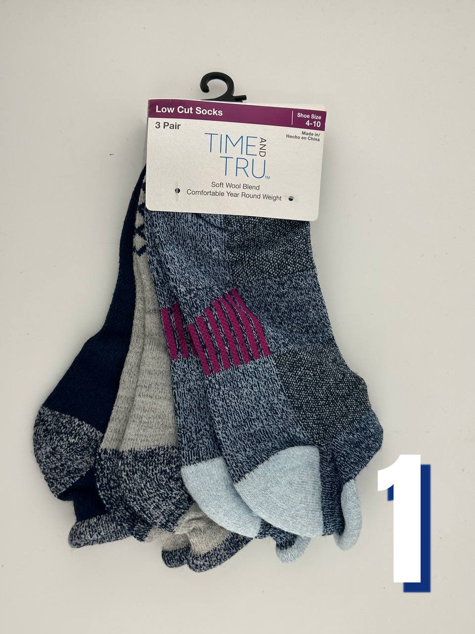 Time and Tru Low Cut Socks Sport 1