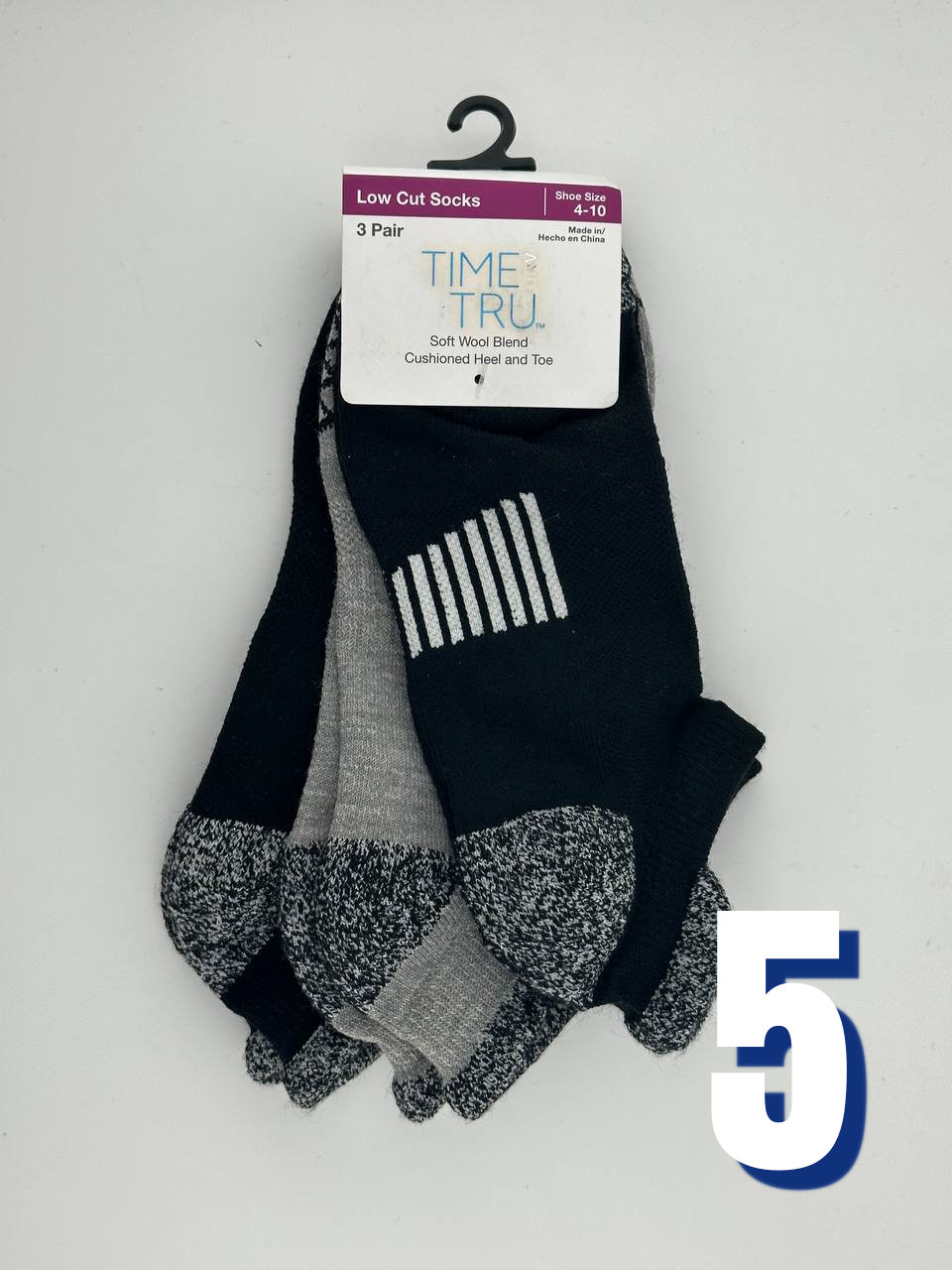 Time and Tru Low Cut Socks Sport 5