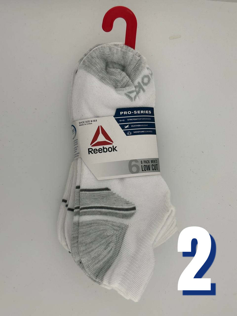 Reebok Mens Low Cut Pro Series 6 Pack 2