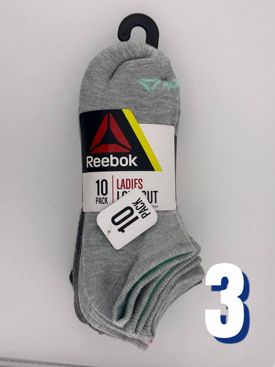 Reebok Women’s Low Cut (10 Pack) 3 | Size: 34.5 - 41 1 Reebok Women’s Low Cut (10 Pack) 3 | Size: 34.5 - 41
