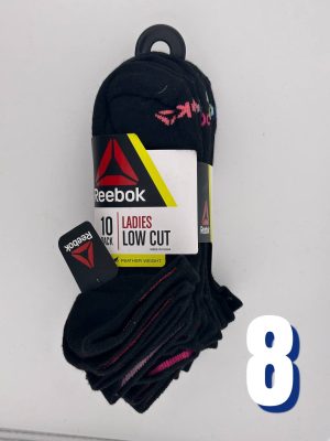 Reebok Women's Low Cut (10 Pack) 8