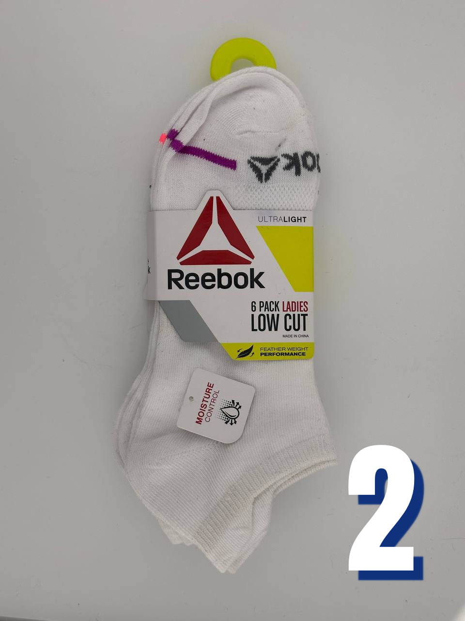 Reebok Womens Low Cut Ultralight 6 Pack 2