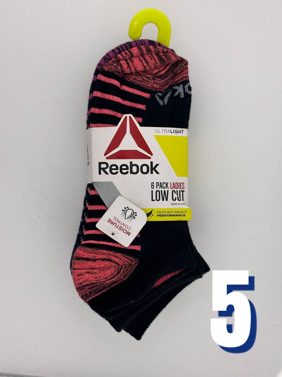 Reebok Womens Low Cut Ultralight 6 Pack 5